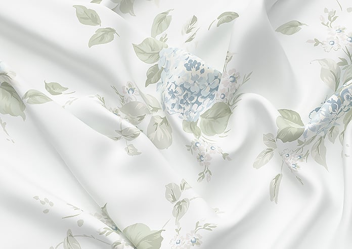 Shabby Chic by Rachel Ashwell Belle Hydrangea, Duck Egg - Roman Blind - Image 4